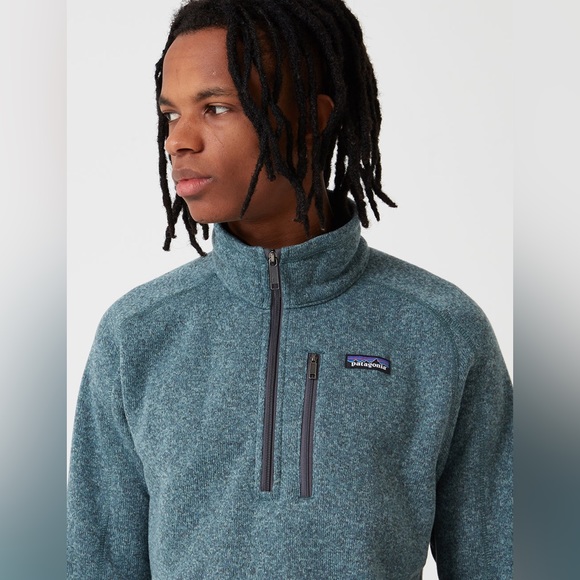 PATAGONIA - MEN'S BETTER SWEATER 1/4-ZIP FLEECE - PIGEON BLUE - SIZE M - Picture 2 of 14